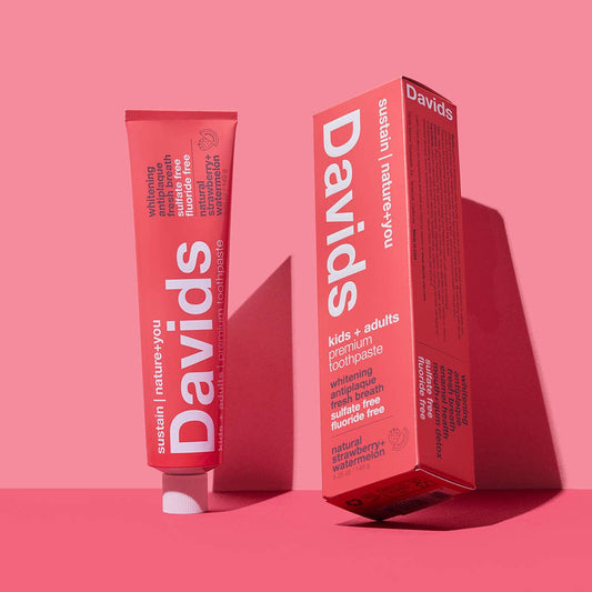 Davids kids + adults strawberry/watermelon toothpaste