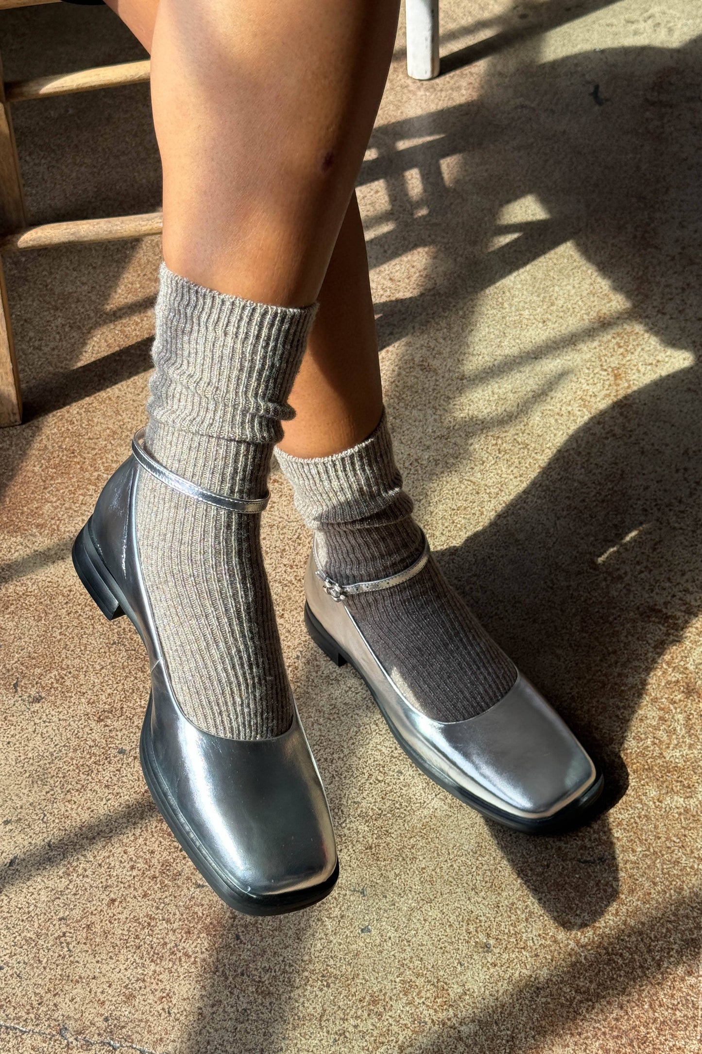 Starry Night Winter Sparkle Socks