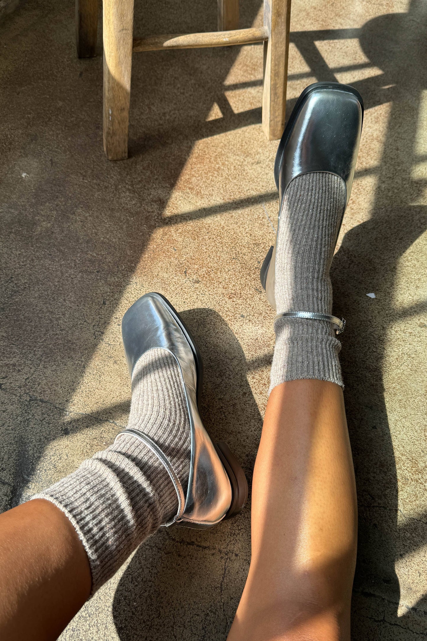 Starry Night Winter Sparkle Socks