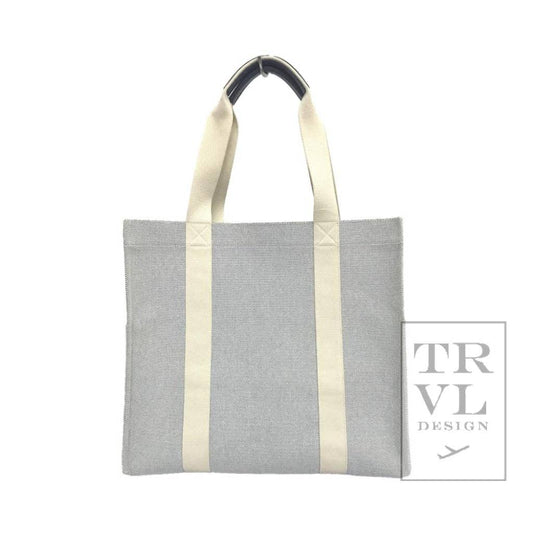 Luxe Linen Xl Runaround Tote - Admiral Blue-Navy