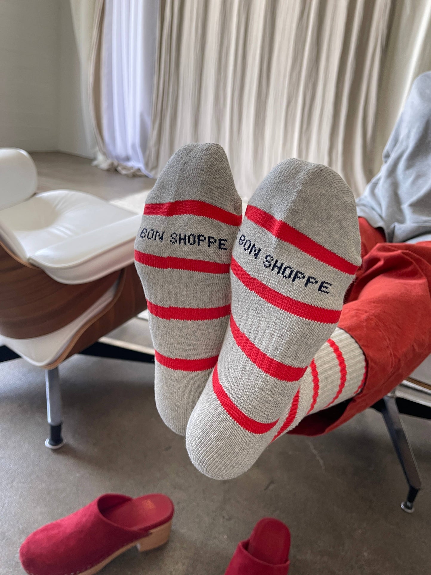 Stripe Boyfriend Socks