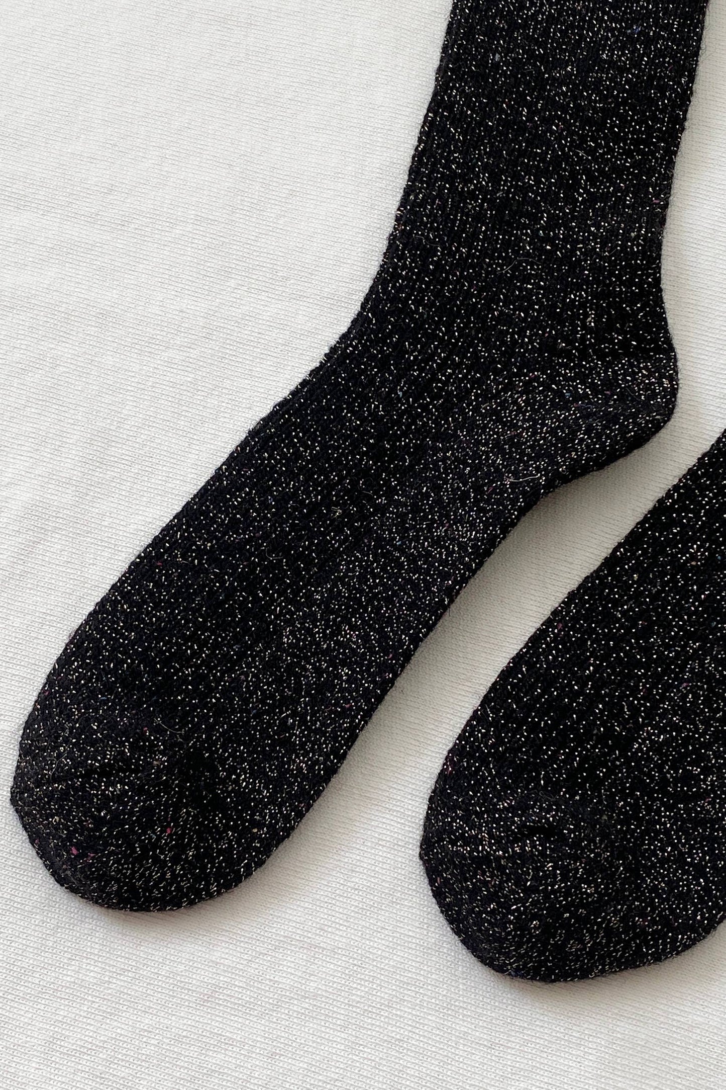 Winter Sparkle Socks: Nutmeg