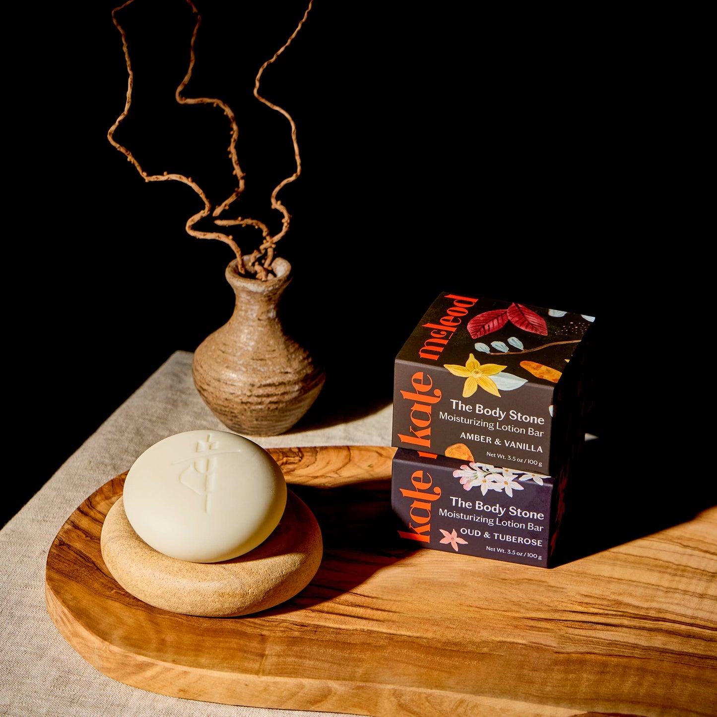 Amber & Vanilla Body Stone | Deep Moisturizing Lotion Bar