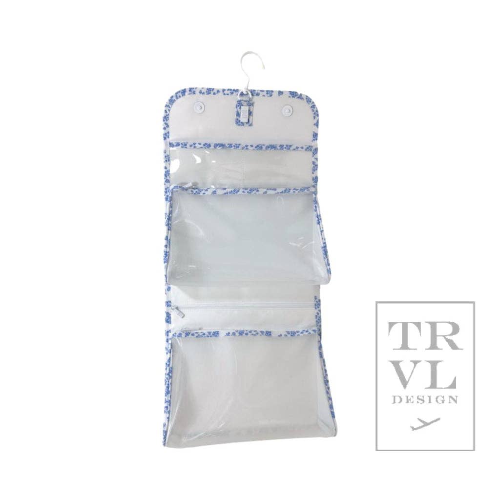 Luxe Gloss Hanging Toiletry Case - All Heart Blue