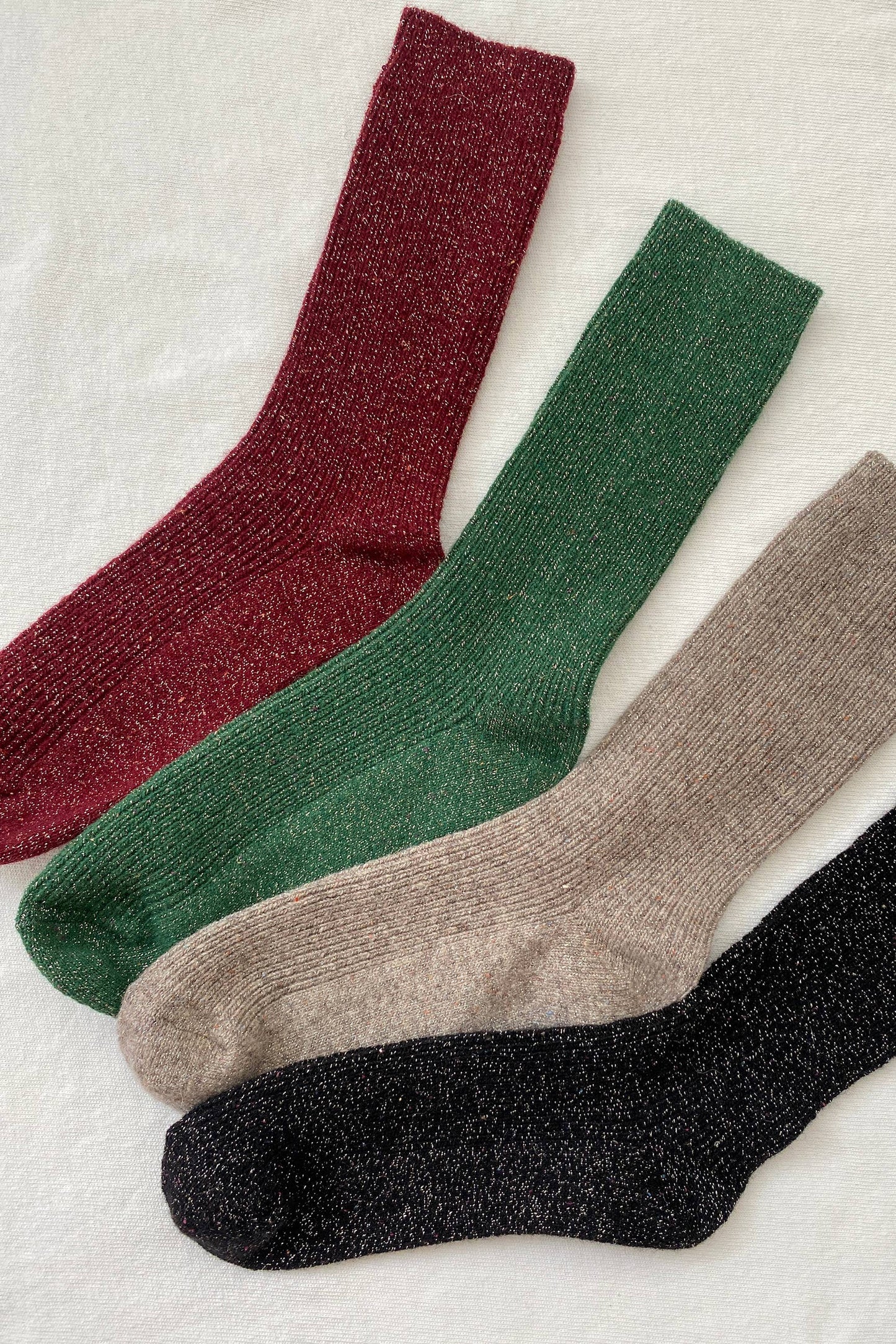 Starry Night Winter Sparkle Socks
