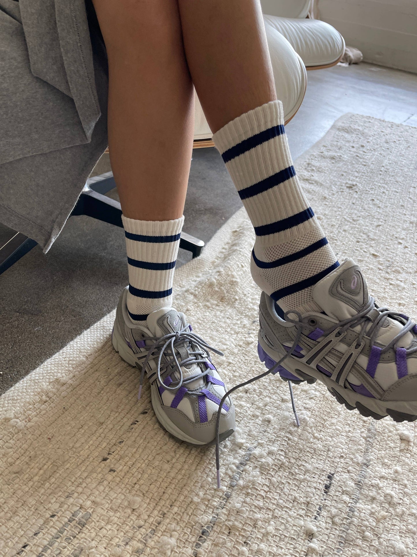 Stripe Boyfriend Socks