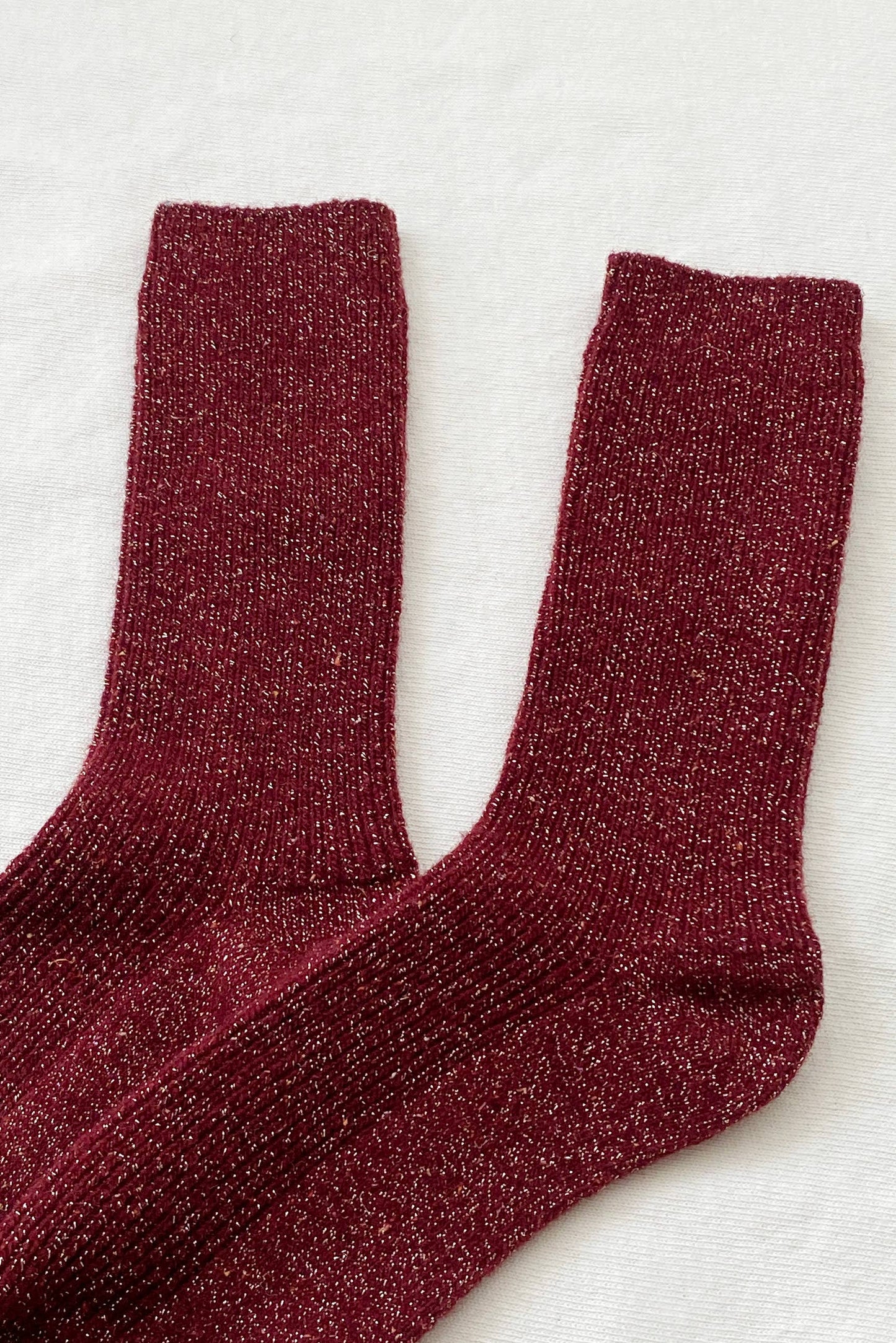 Winter Sparkle Socks: Nutmeg