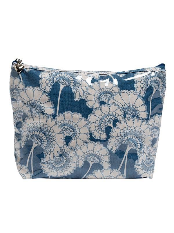 Blue Fans Medium Cosmetic Bag