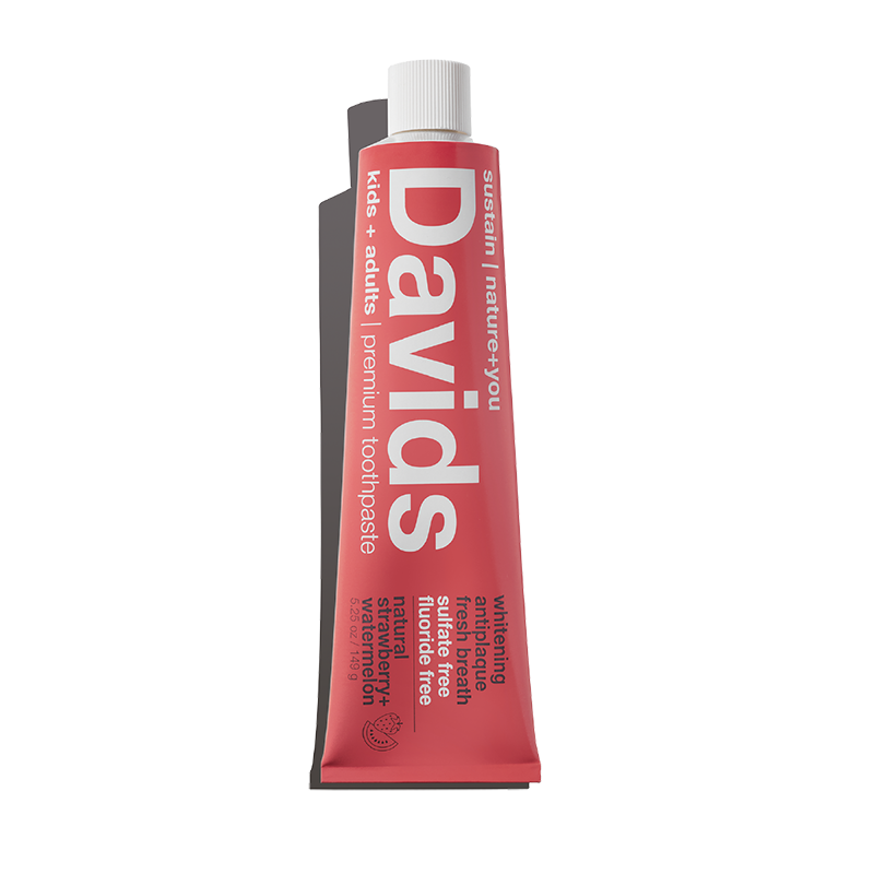 Davids kids + adults strawberry/watermelon toothpaste