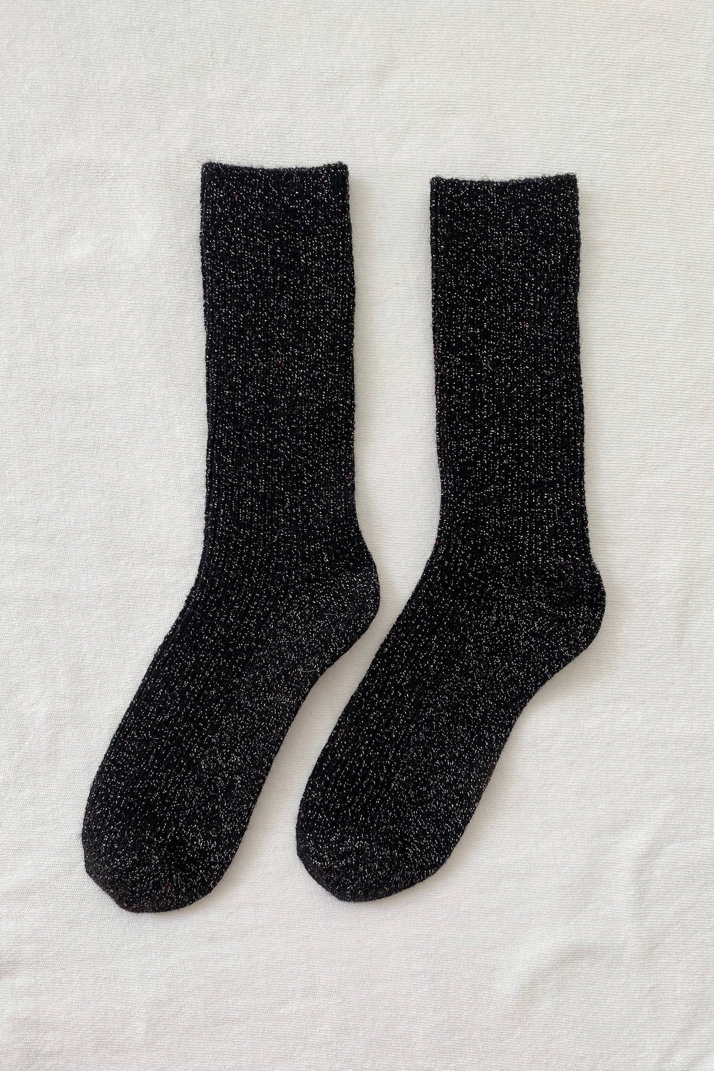 Starry Night Winter Sparkle Socks