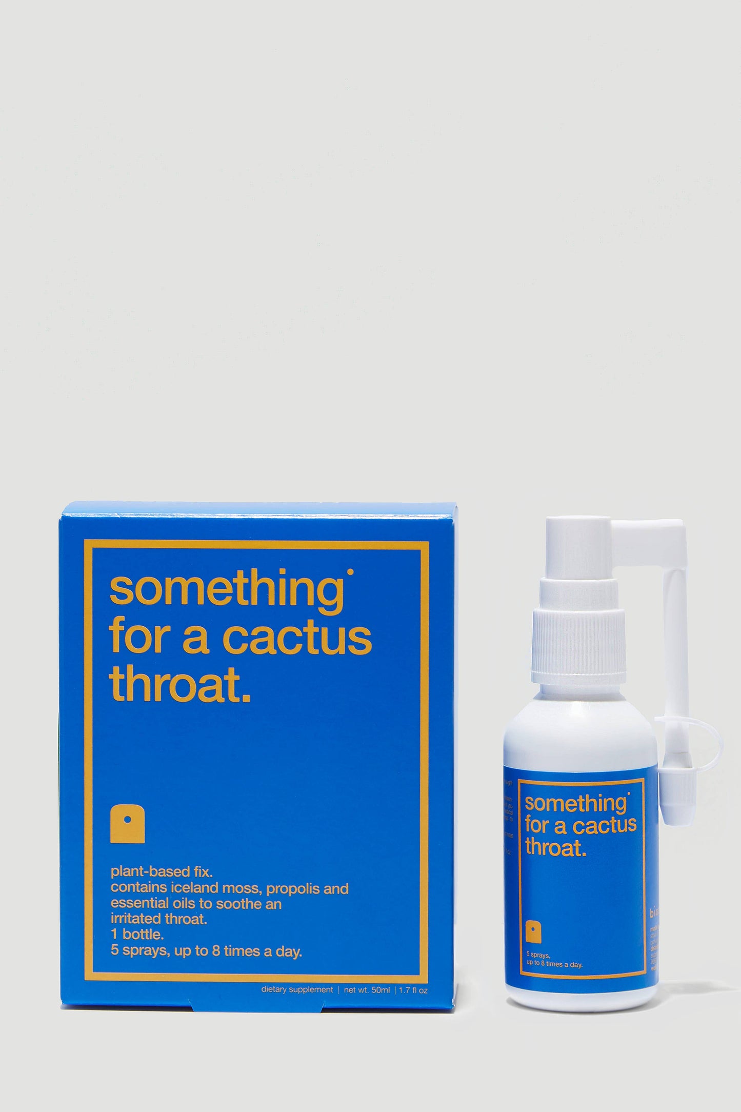 Something for a cactus throat.