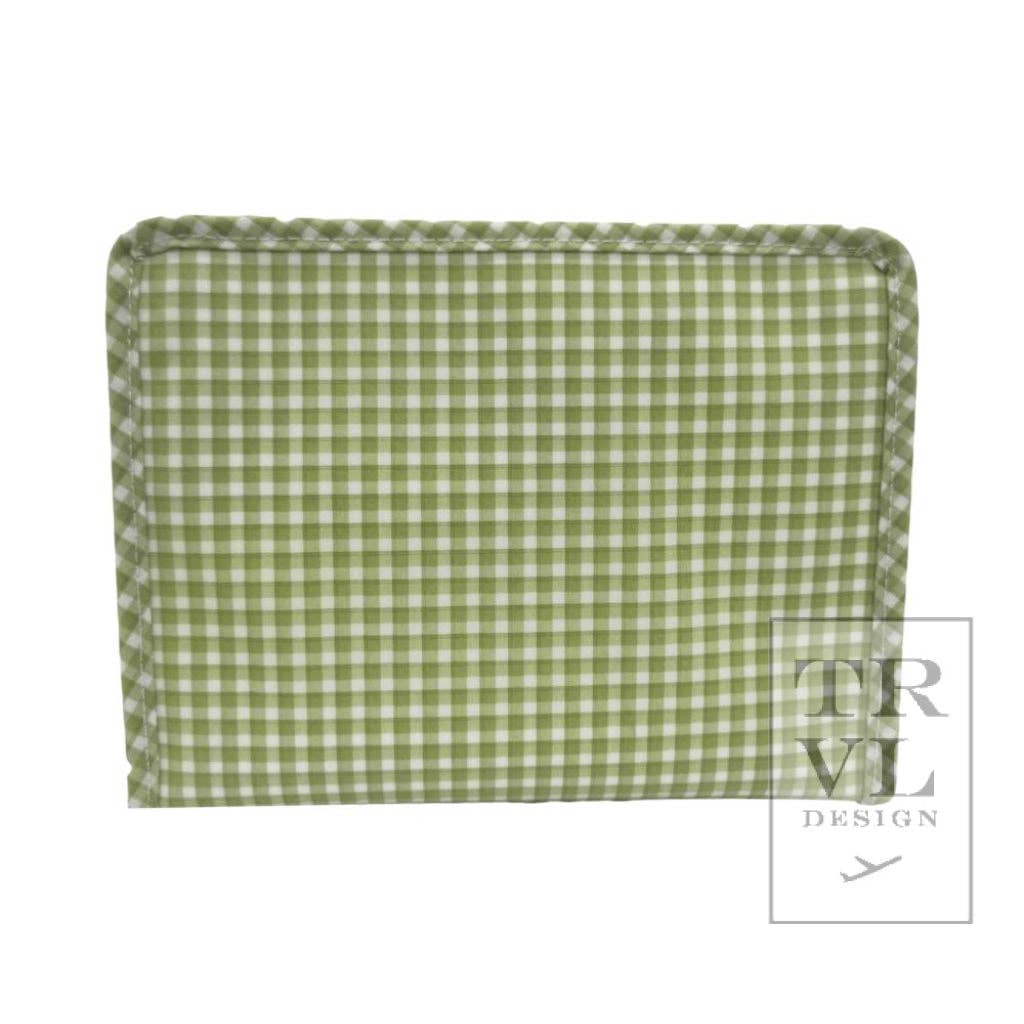 Roadie Medium - Rodeo Check Cactus Zip Pouch