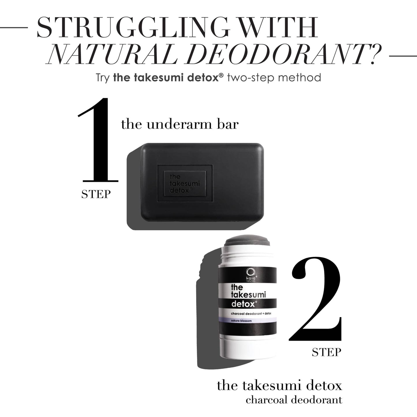 The takesumi charcoal detox deodorant