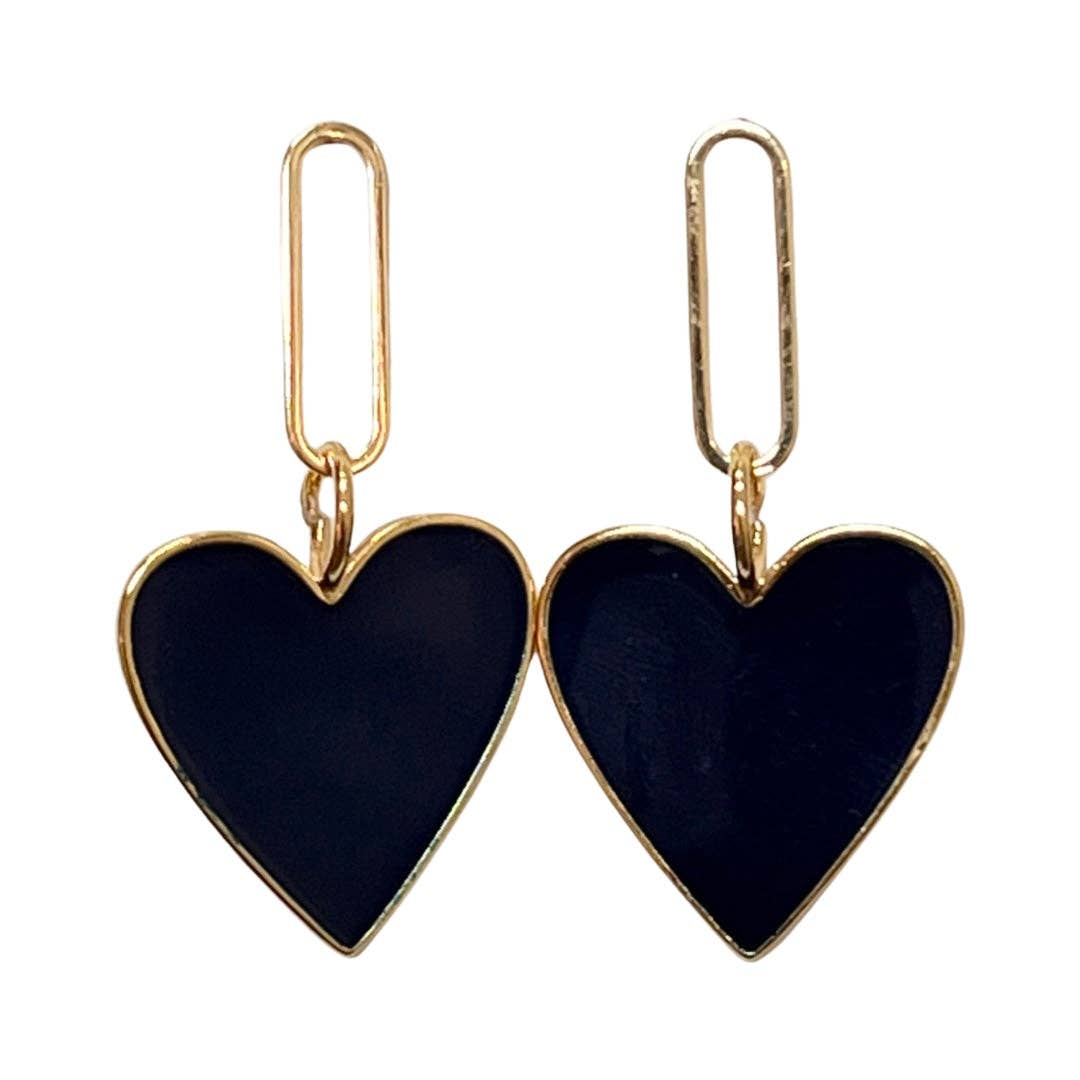 Hearts on Fire Earrings Black