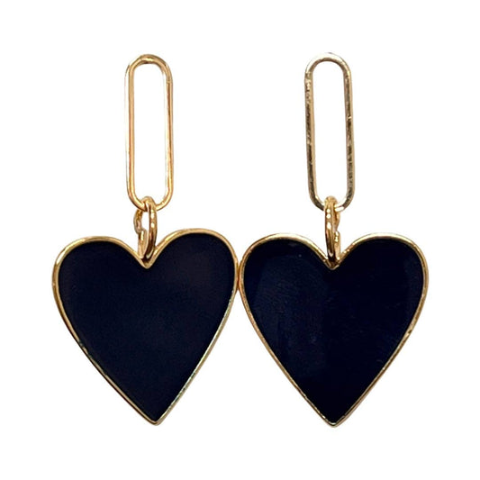 Hearts on Fire Earrings Black