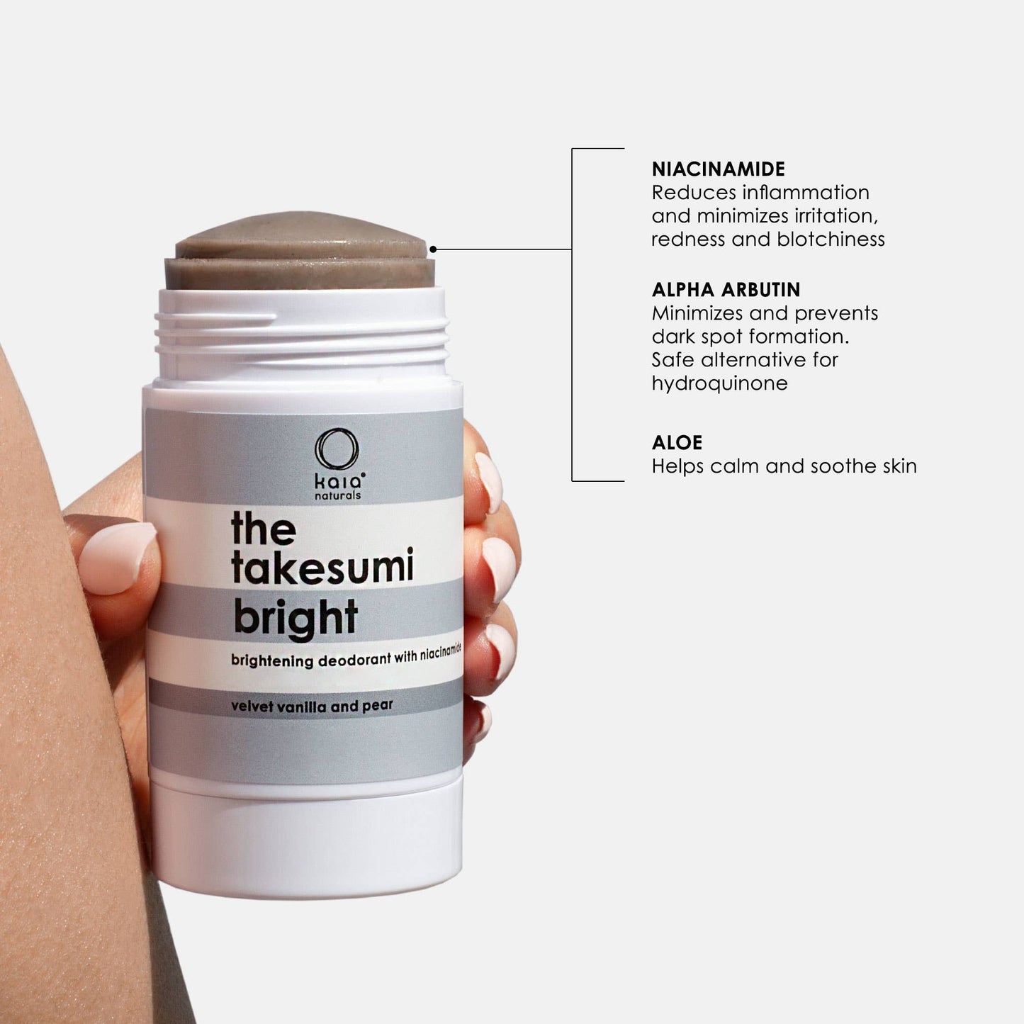 The brightening deodorant