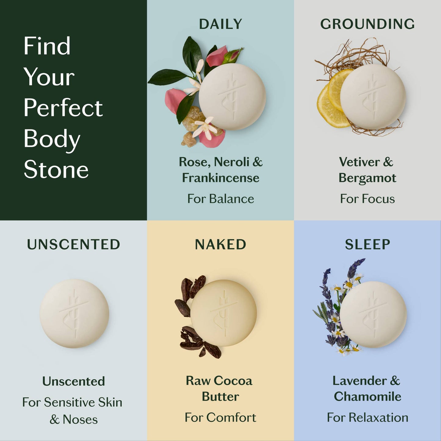 Grounding Stone | Deep Moisturizing Lotion Bar