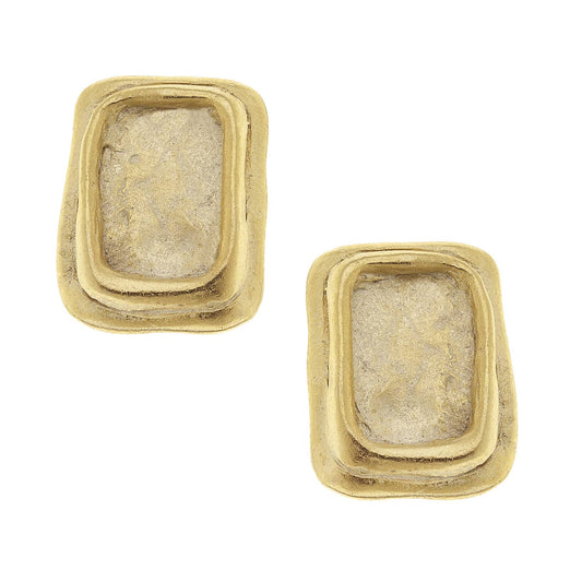 Gold Pierced Earrings