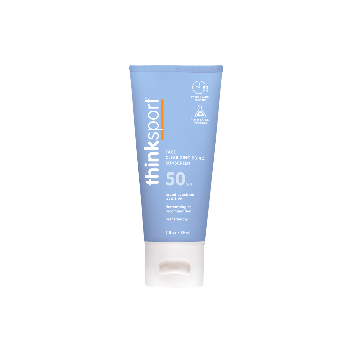 Think Sport SPF 50 Clear Zinc Active Face, EWG #2